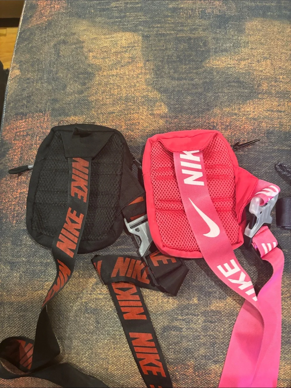 Nike Small Crossbody Pouches - Black and Pink